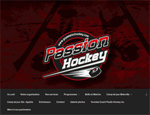 Tablet Screenshot of gopassionhockey.com